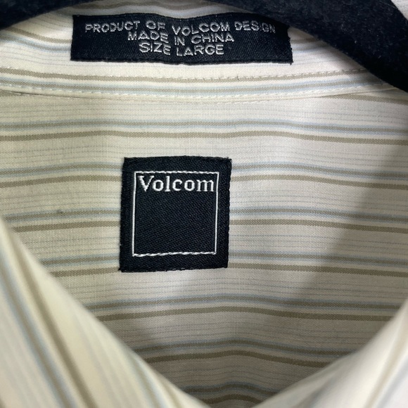 VOLCOM mix print floral skateboard buttons blouse - Picture 6 of 8